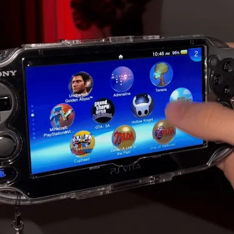 Playing the PS Vita Slim on the go